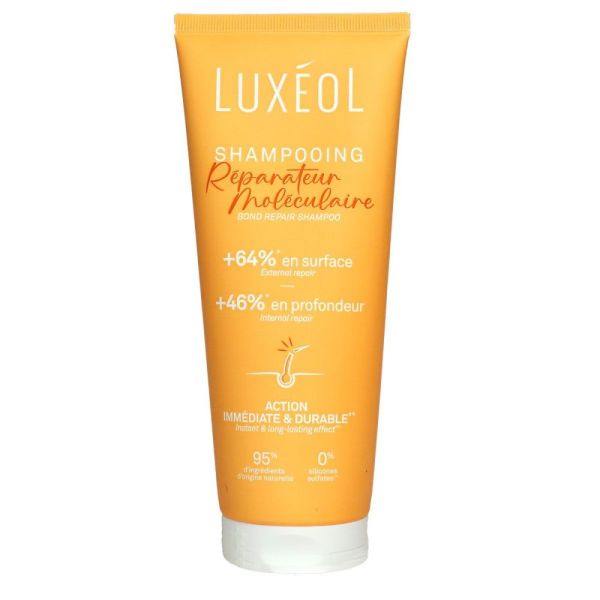 Nutravalia - Luxéol shampoing réparateur moléculaire cheveux abimés - 200ml